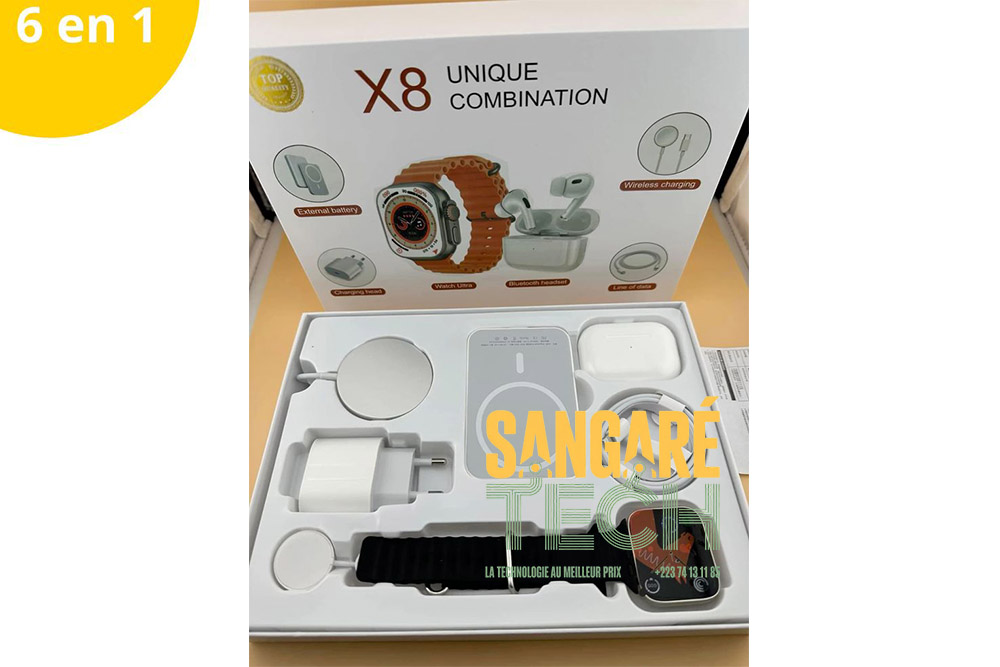 Kit accessoires smartphone 6 en 1 (charge & connectivité)